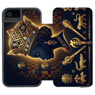 Majestic African queen portrait  iPhone SE/5/5s Wallet Case