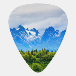 Majestic Alaska Mountains Guitar Pick