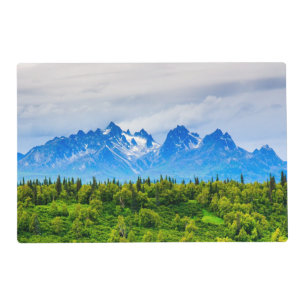 Majestic Alaska Mountains Placemat