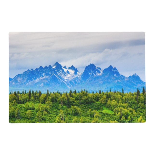 Majestic Alaska Mountains Placemat (Front)