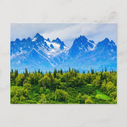 Majestic Alaska Mountains Postcard