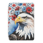 Majestic American Bald Eagle Floral iPad Mini Cover