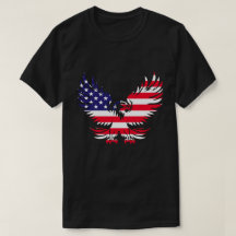 Majestic American Flag Eagle Silhouette