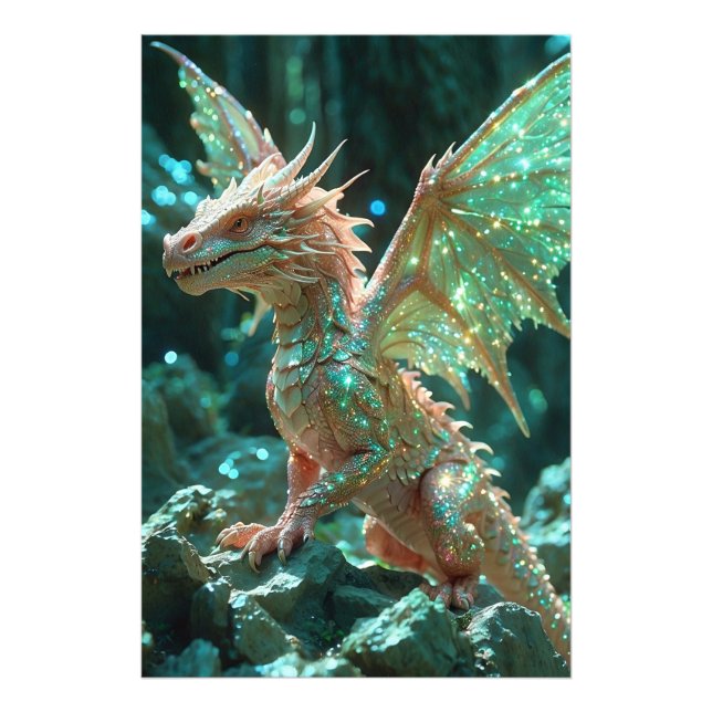 *~* Majestic AP88  Fantasy  Dragon Wall Artwork 7 Photo Print (Front)