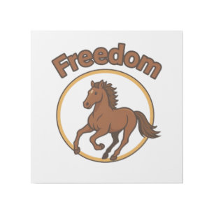**Majestic Arabian Horse in the Golden Desert** Gallery Wrap