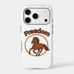 **Majestic Arabian Horse in the Golden Desert** iPhone 17 Pro Case