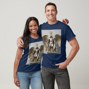Majestic Archangel St. Michael T-Shirt Design.