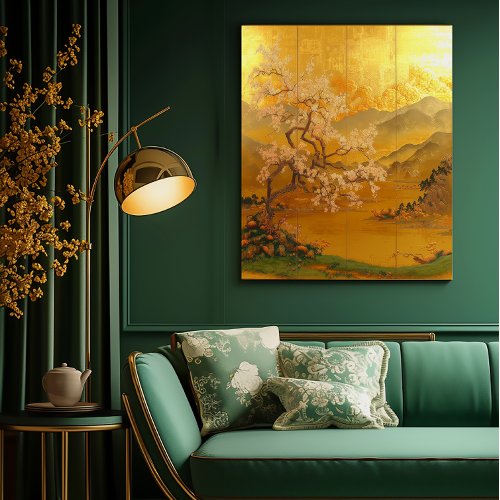 Majestic Asian_Inspired Golden Dawn Canvas Print