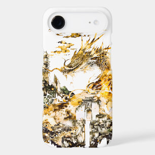 Majestic Asian Mythology Dragon Temple Fantasy iPhone 17 Air Case