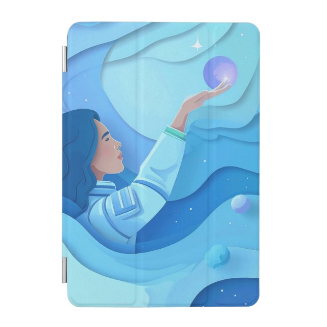 Majestic Astronaut iPad Mini Cover (Front)