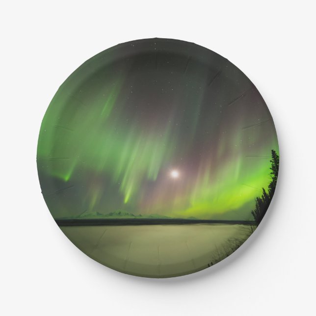 Majestic Aurora Paper Plates (Front)