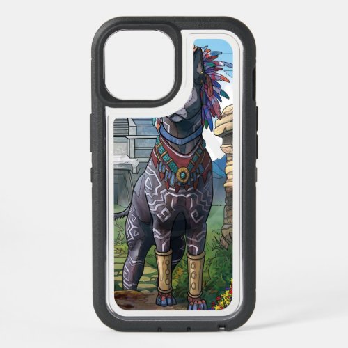 Majestic Aztec Canine iPhone 15 Case