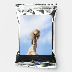 Majestic Baboon on Mountain Peak Coffee Drink Mix