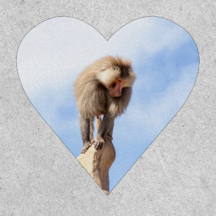 Majestic Baboon on Mountain Peak Patch