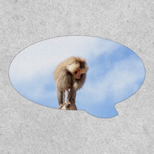 Majestic Baboon on Mountain Peak Patch