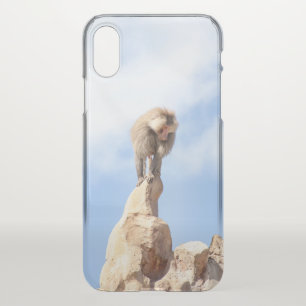 Majestic Baboon on Mountain Peak iPhone XS Case