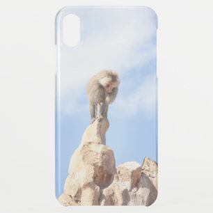 Majestic Baboon on Mountain Peak iPhone XS Max Case