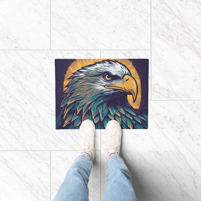 Majestic Bald Eagle Doormat (Indoor)