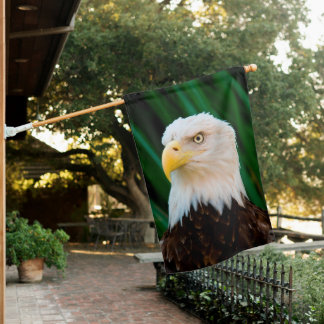 Majestic Bald Eagle House Flag
