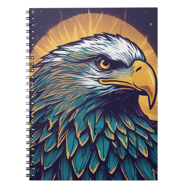 Majestic Bald Eagle Notebook (Front)