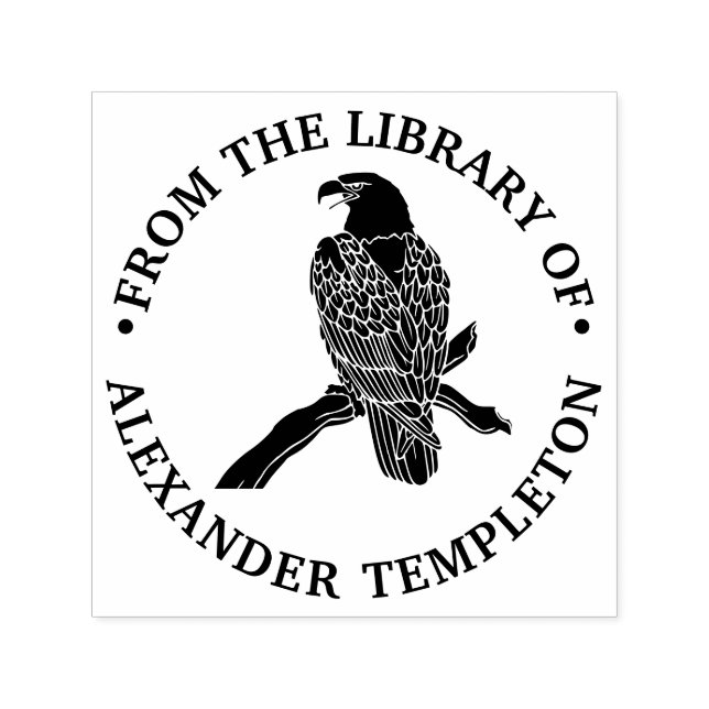 Majestic Bald Eagle On Branch From the Library of Self-inking Stamp (Design)