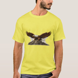 Majestic Bald Eagle on Rock Graphic T-Shirt