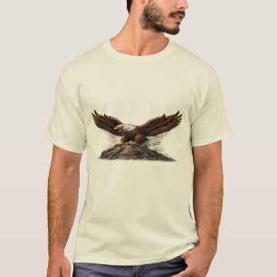 Majestic Bald Eagle on Rock Graphic T-Shirt