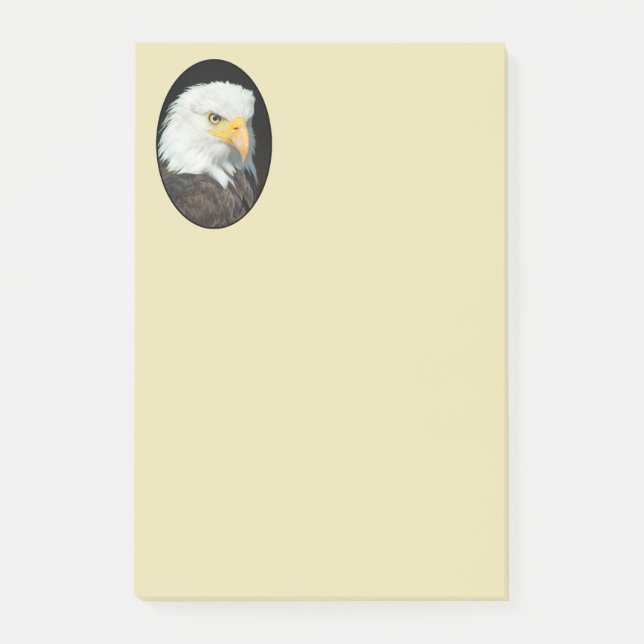 Majestic Bald Eagle Portrait Post-it Notes (Front)