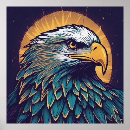 Majestic Bald Eagle Poster