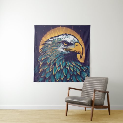 Majestic Bald Eagle Tapestry