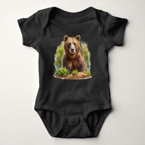 Majestic Bear Bodysuit Baby Bodysuit