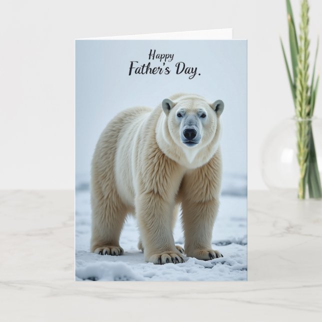 Majestic Bear Fathers Day Card (Front)