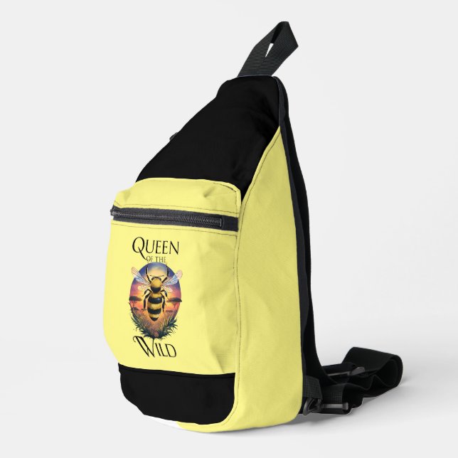 Majestic Bee: Queen of the Wild Sling Bag (Right Corner)