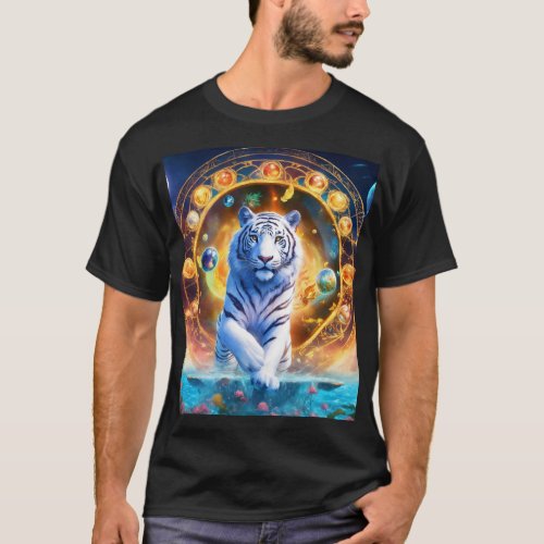 Majestic Bengal Tiger _ Natures Power T_Shirt Des