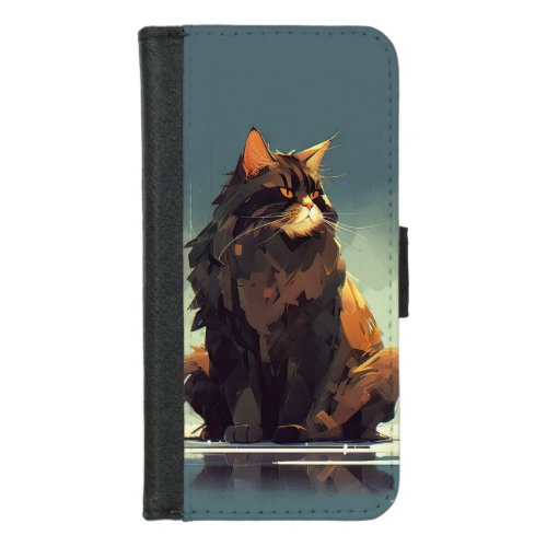 Majestic Big Beuatiful Cat  iPhone 87 Wallet Case