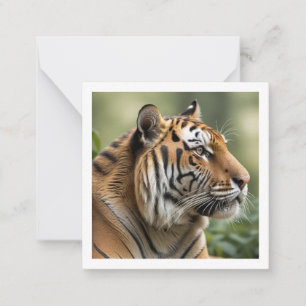 Majestic Big Cat Wildlife Picture Tiger Note Card