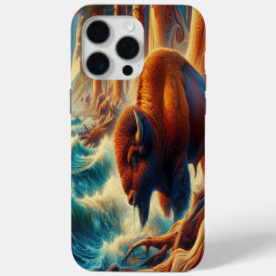 majestic bison stands tall  iPhone 15 pro max case