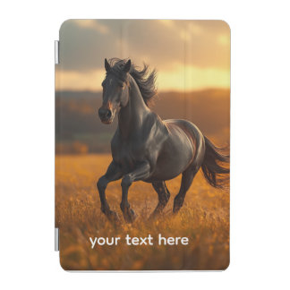 Majestic Black Stallion Horse Autumn Sunset Landsc iPad Mini Cover