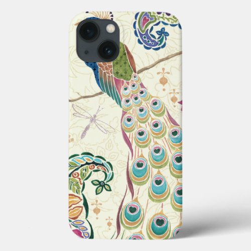 Majestic Blue Peacock iPhone 13 Case