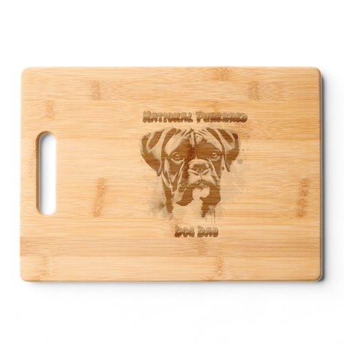 Majestic Boxer Dog Honors Purebred Day Cutting Board