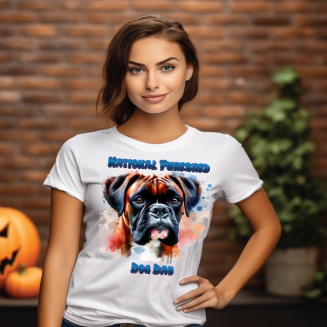 Majestic Boxer Dog Honors Purebred Day T-Shirt (Creator Uploaded)