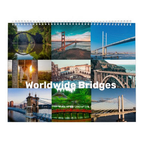 Majestic Bridges Calendar 2021 HomeOffice Wall