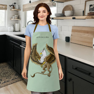 Majestic Brown Fantasy Griffin Mythical Gryphon Apron