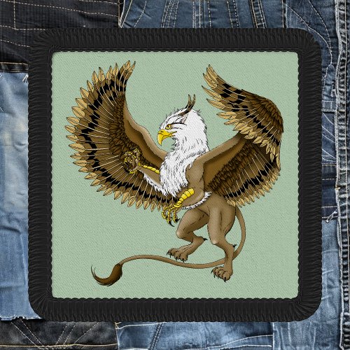 Majestic Brown Fantasy Griffin Mythical Gryphon Patch