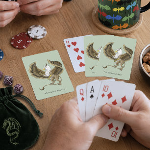 Majestic Brown Fantasy Griffin Mythical Gryphon Poker Cards