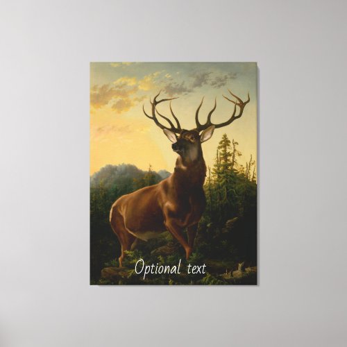 Majestic Buck in Mountains  Canvas Print