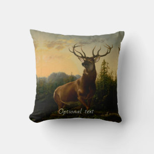 Majestic Buck Throw Pillow