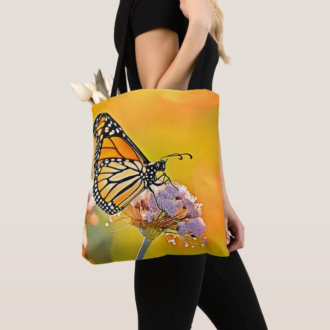 Majestic Butterfly Close Up Design Tote Bag (Close Up)