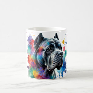 Majestic Cane Corso Watercolor Art Mug
