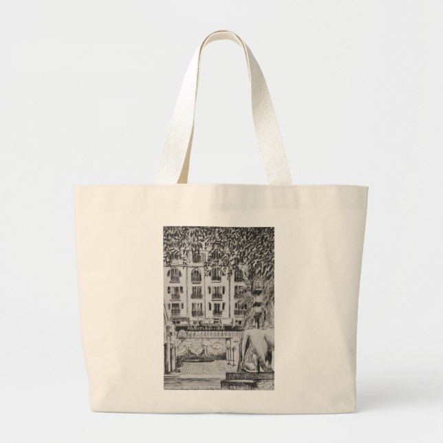 Majestic Cannes Film festival Fashion TV Large Tote Bag (Front)